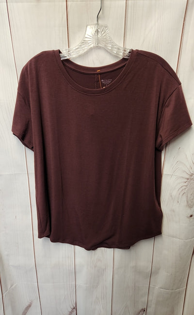 Athleta Women's Size S Brown Short Sleeve Top