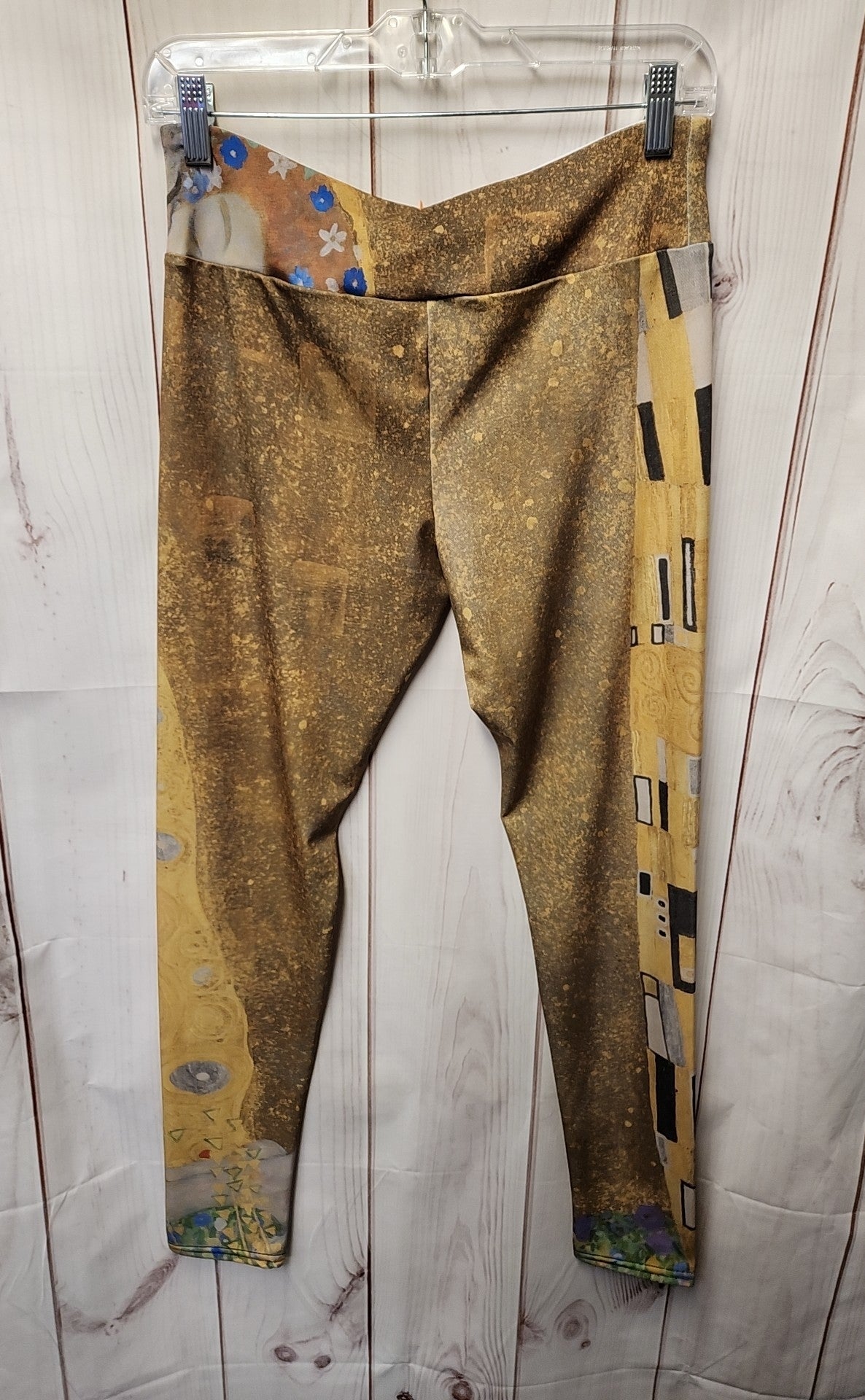 Society6 Women's Size L Yellow Leggings