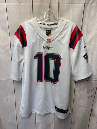 Patriots Boy's Size 14/16 White Shirt