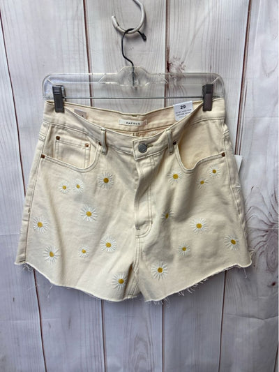 NWT Pacsun Women's Size 29 (7-8) Beige Floral Shorts