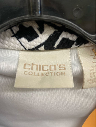 Chico's Women's Size 3 = US XL White & Black Cardigan