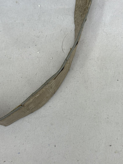 Nancy Gonzalez Geniune Python & Crocodile Skin Tan/Silver Large Purse Bag AS IS