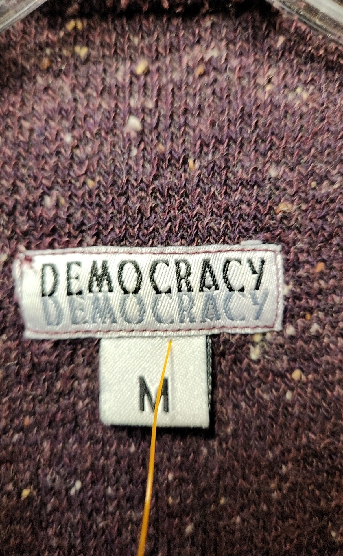 Democracy Women's Size M Purple Cardigan