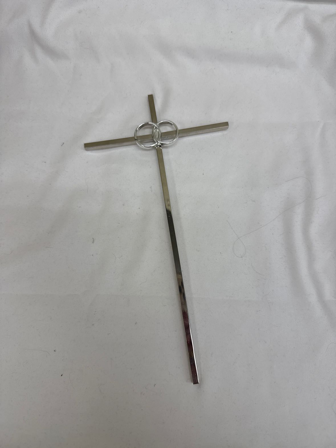 Silver Marriage Cross Wall Decoration