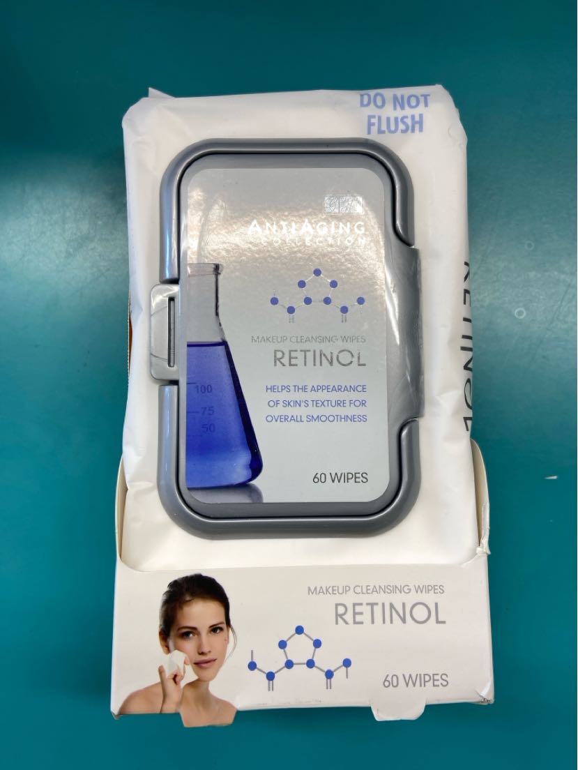 NIB Retinol Make-up Ckeansing Wipes Cosmetic