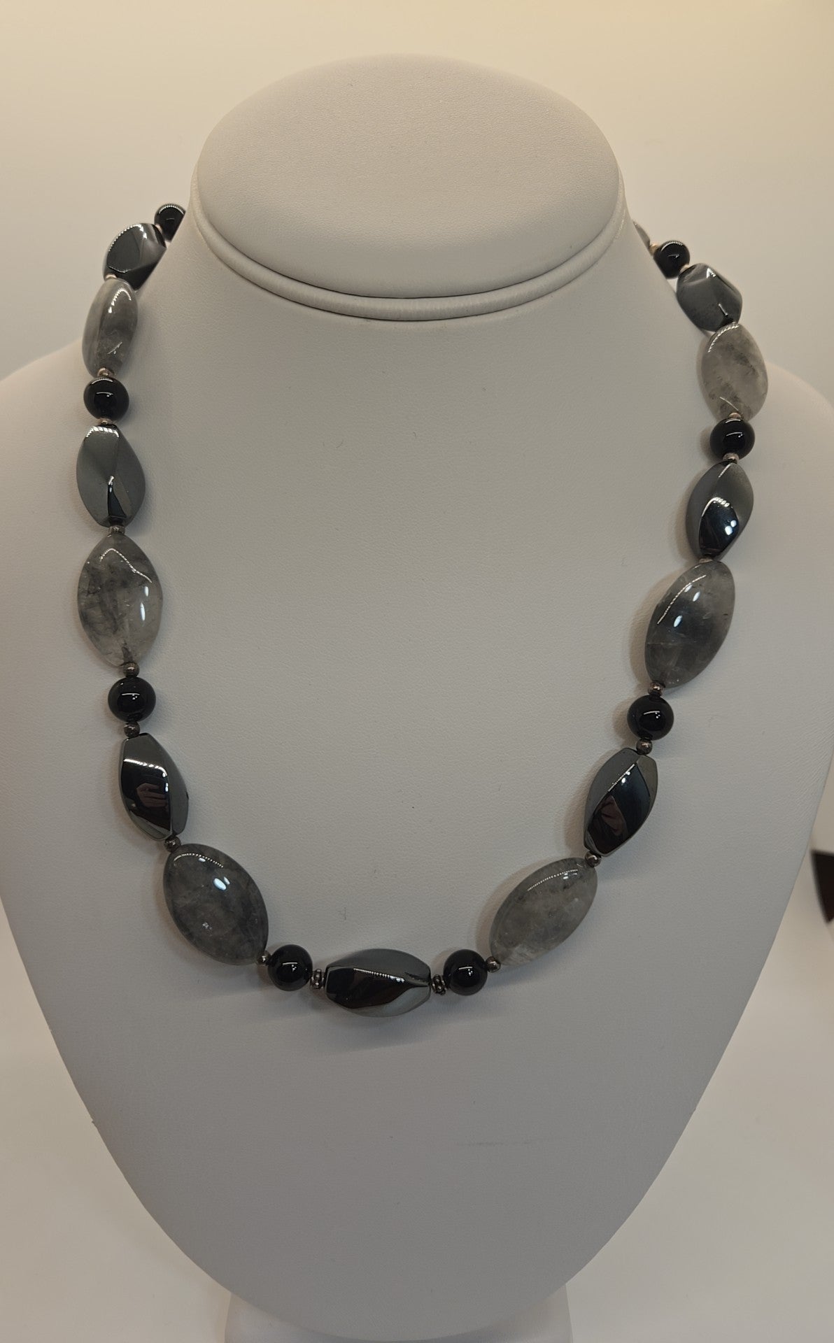 VTG Donna Dressler .925 Sterling Silver Toggle Necklace