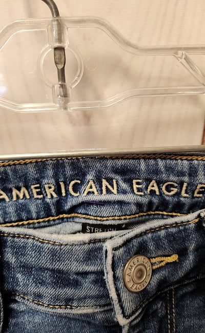 American Eagle Women's Size 26 (1-2) Blue Jeans Super Hi-Rise Flare