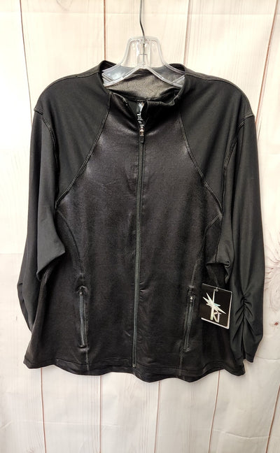 NWT Ki Women's Size XL Black Active Jacket