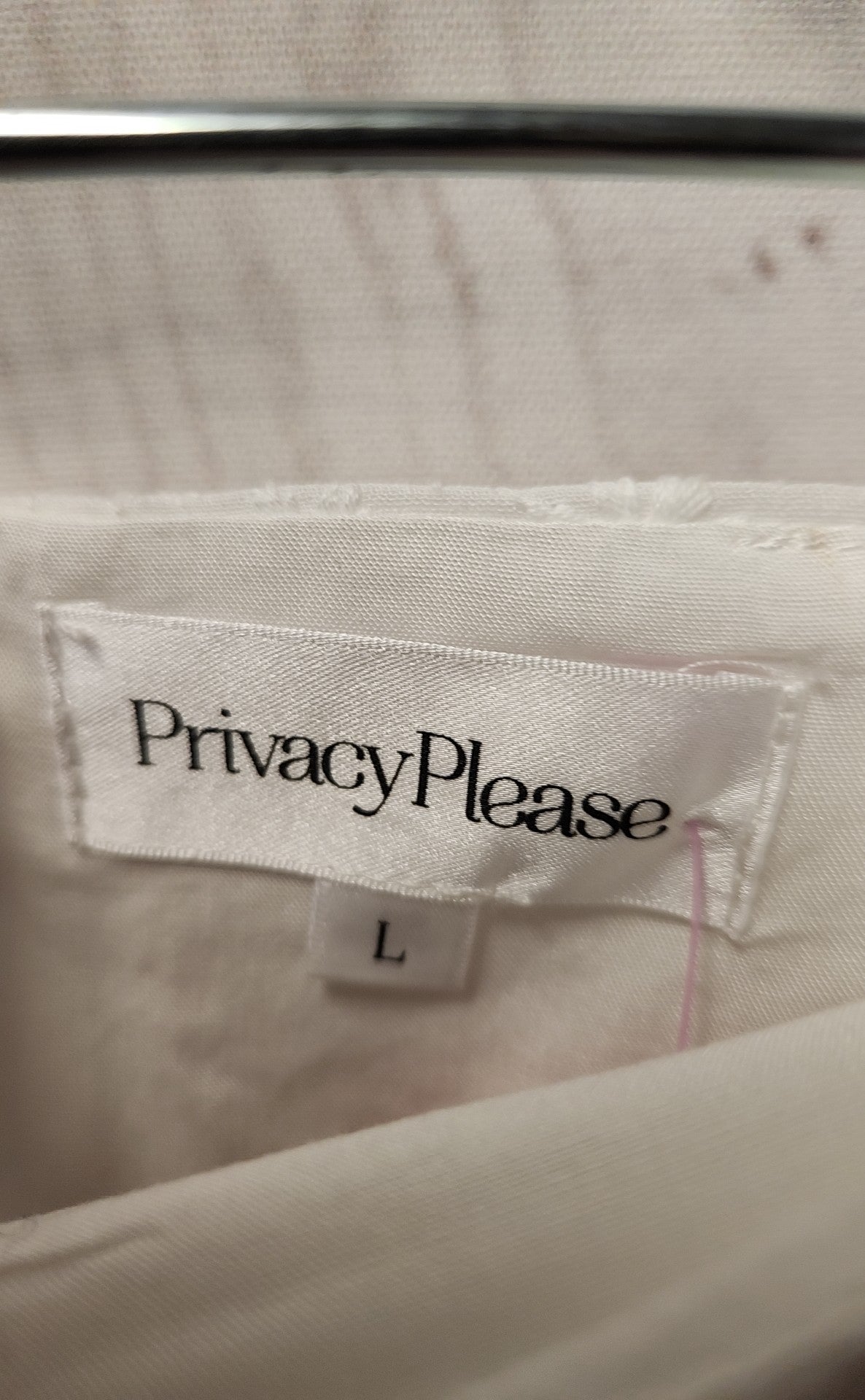 Privacy Please Women's Size L White Skirt