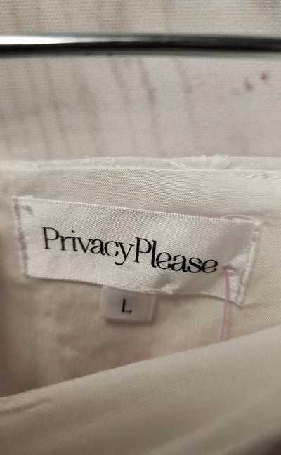 Privacy Please Women's Size L White Skirt