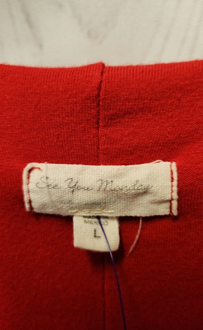 See you monday Women's Size L Red Dress
