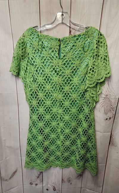 Jax Women's Size 10 Green Lace Floral Dress