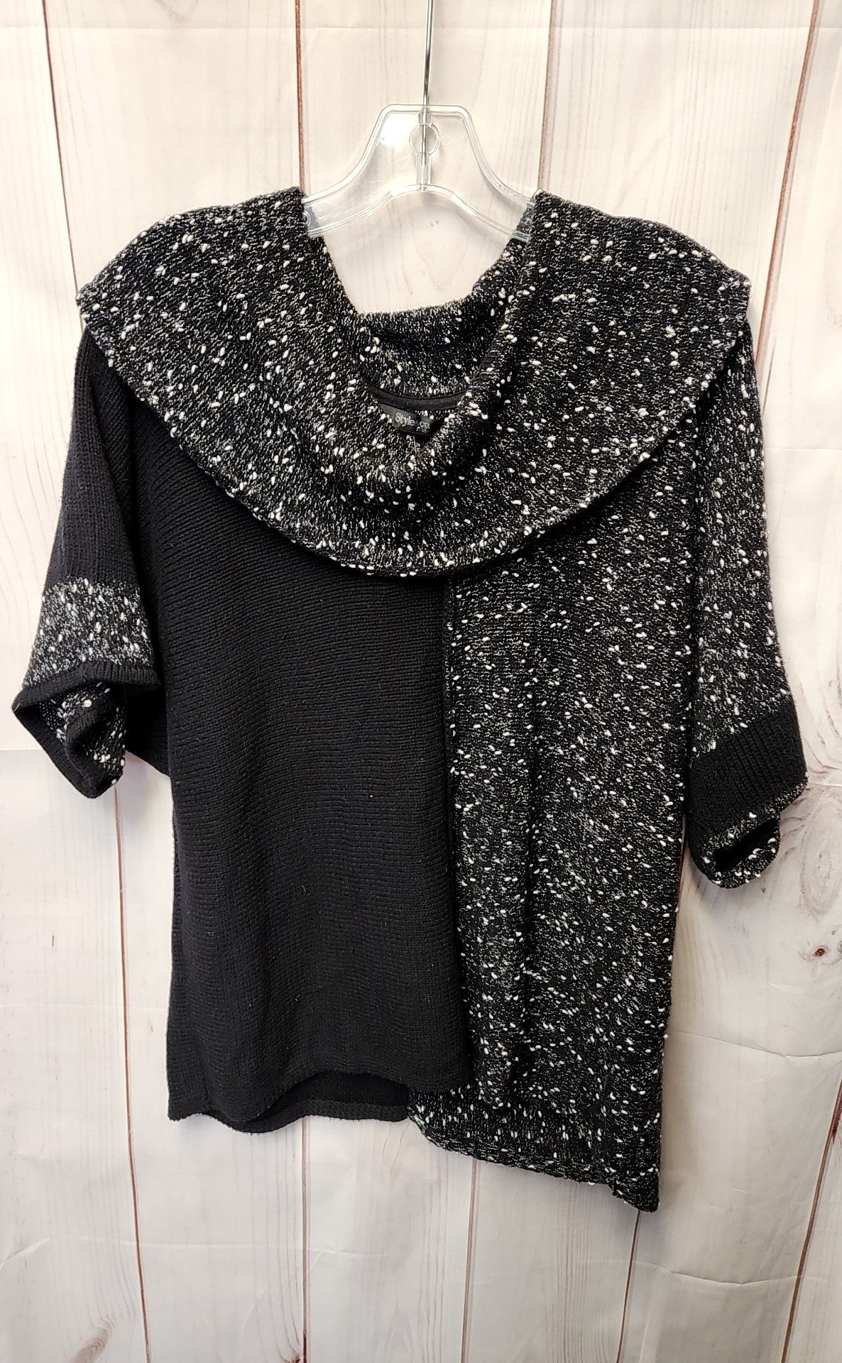 Style & Co Women's Size L Petite Black Sweater