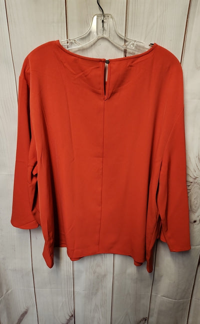 Apt 9 Women's Size XXL Red Long Sleeve Top