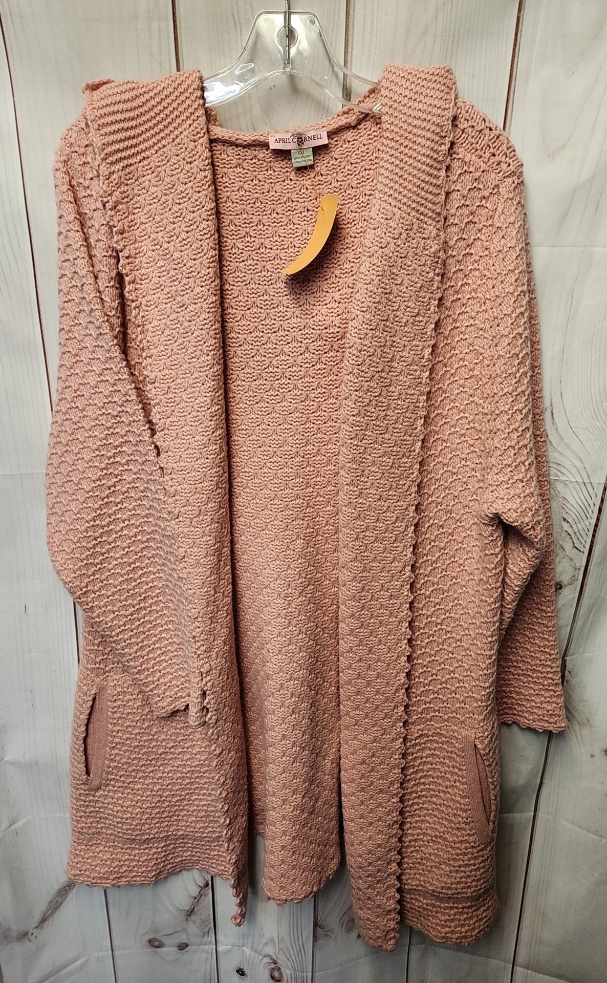 April Cornell Women's Size XXL Pink Cardigan