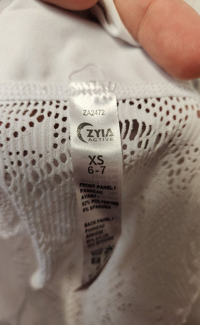 Zyia Girl's Size 6/7 White Shirt