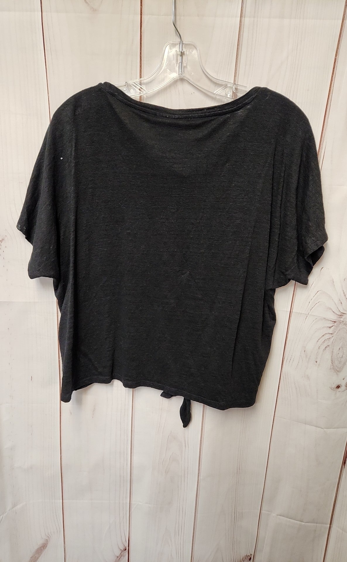 Chico's Women's Size 1 = US M Black Short Sleeve Top