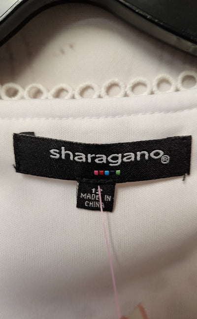NWT Sharagano Women's Size 12 White Dress