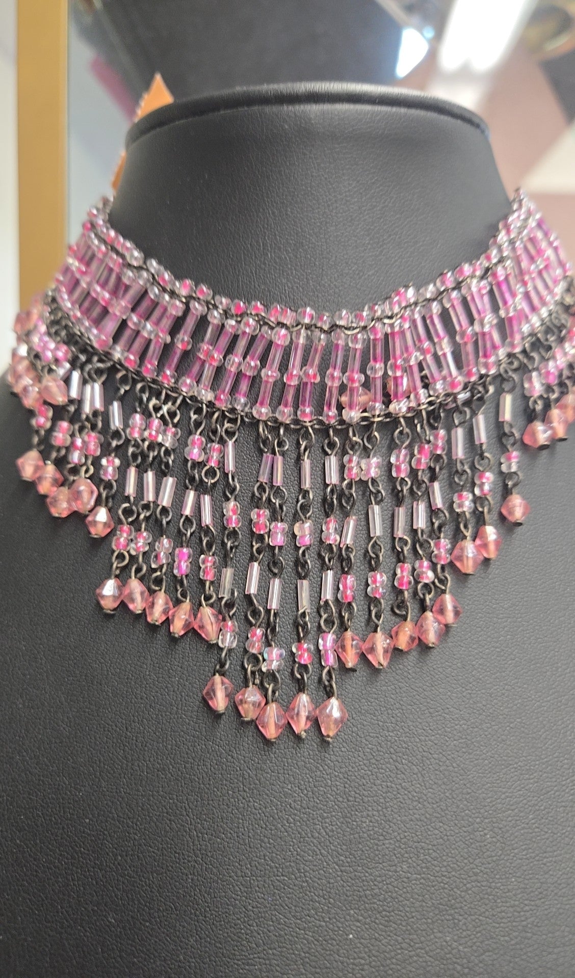 Pink Beaded Necklace