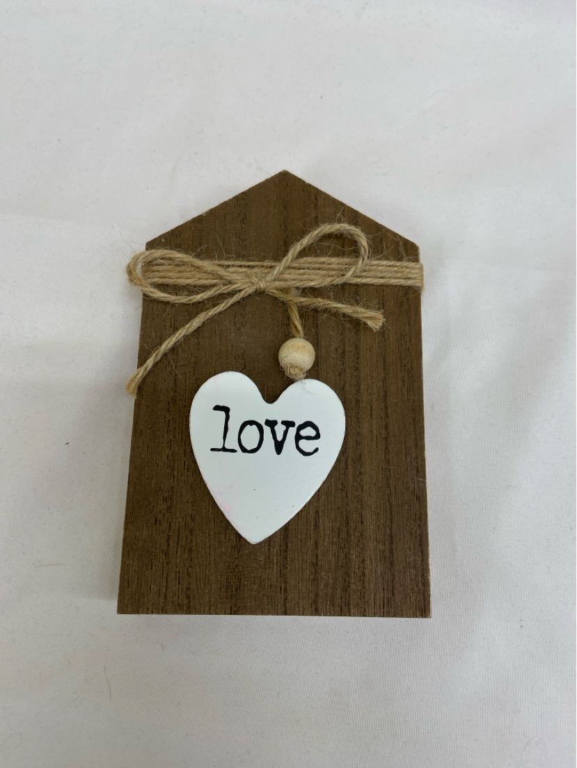 Wood Love Sign