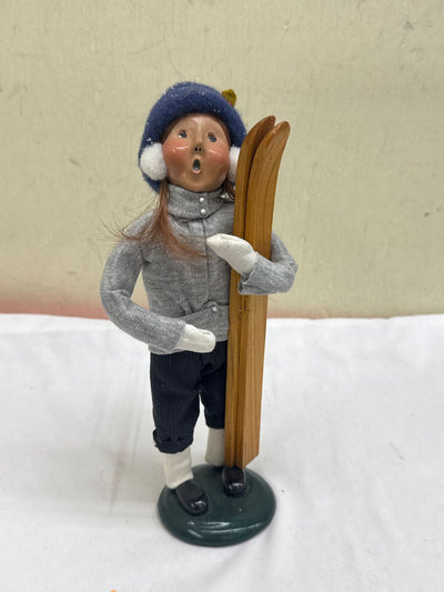 VTG 1995 Byers Choice The Carolers Skis Figurine
