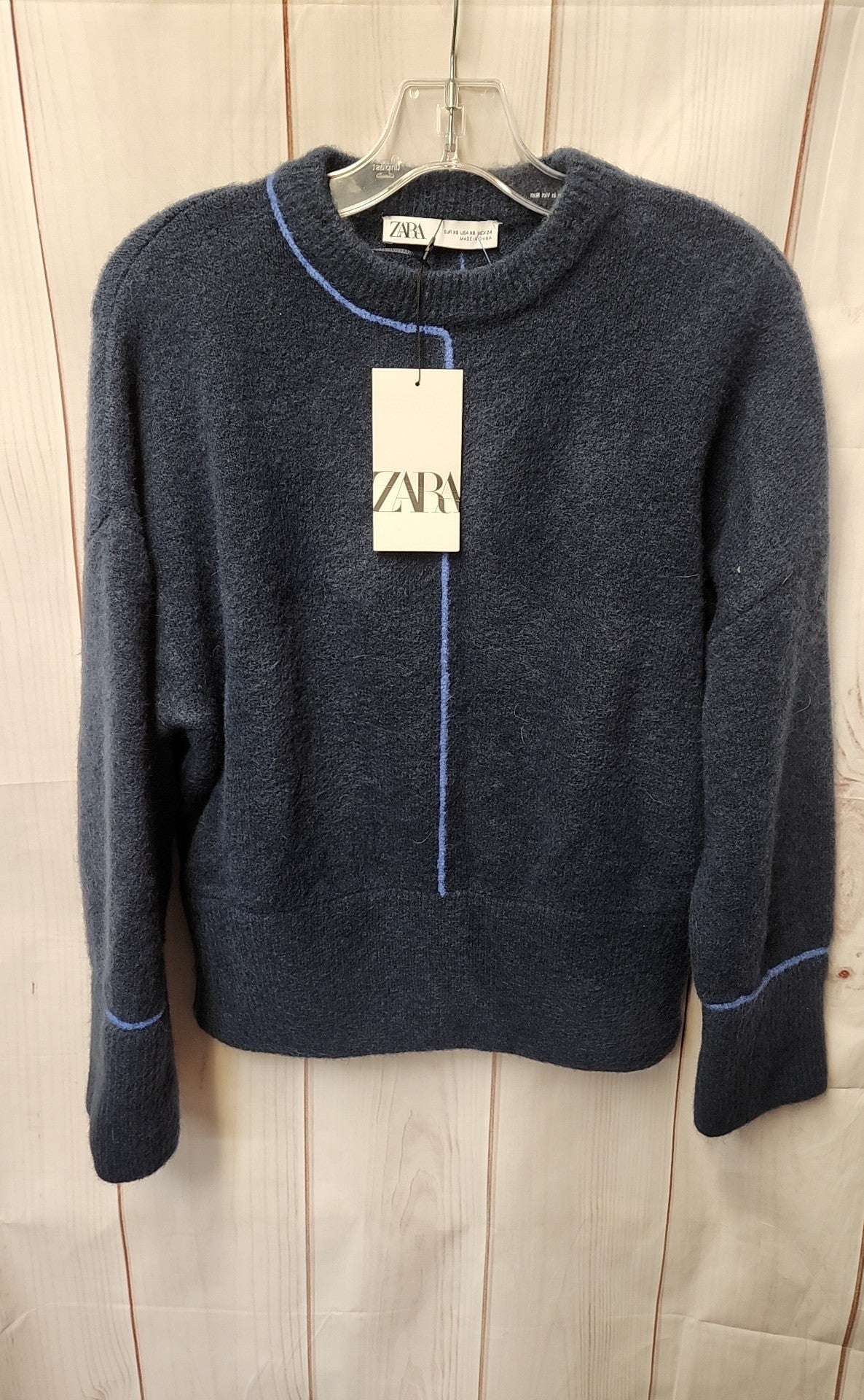 NWT Zara Women's Size M Navy Sweater