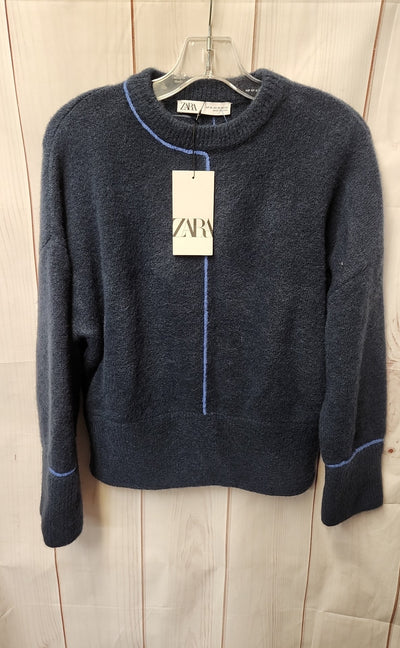 NWT Zara Women's Size M Navy Sweater