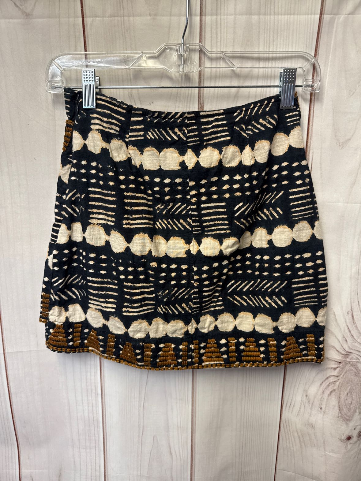 Free People Women's Size 0 Black & Brown Skirt