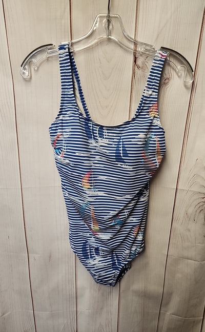 Lands End Women's Size 10 Blue Swimsuit
