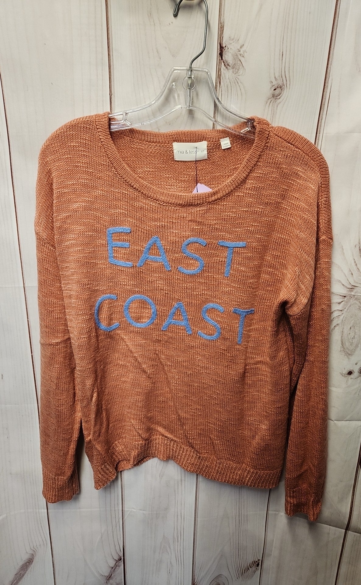 Mia & Tess Women's Size S Orange Sweater