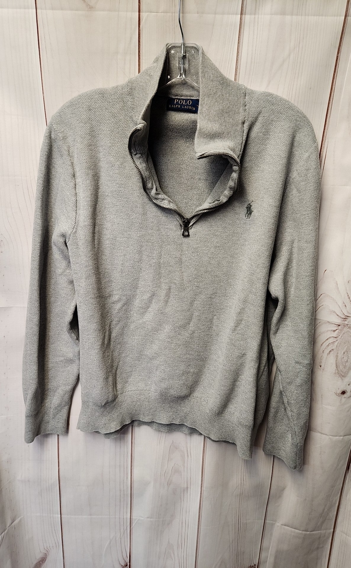 Polo by Ralph Lauren Men's Size XL Gray Half Zip Sweater