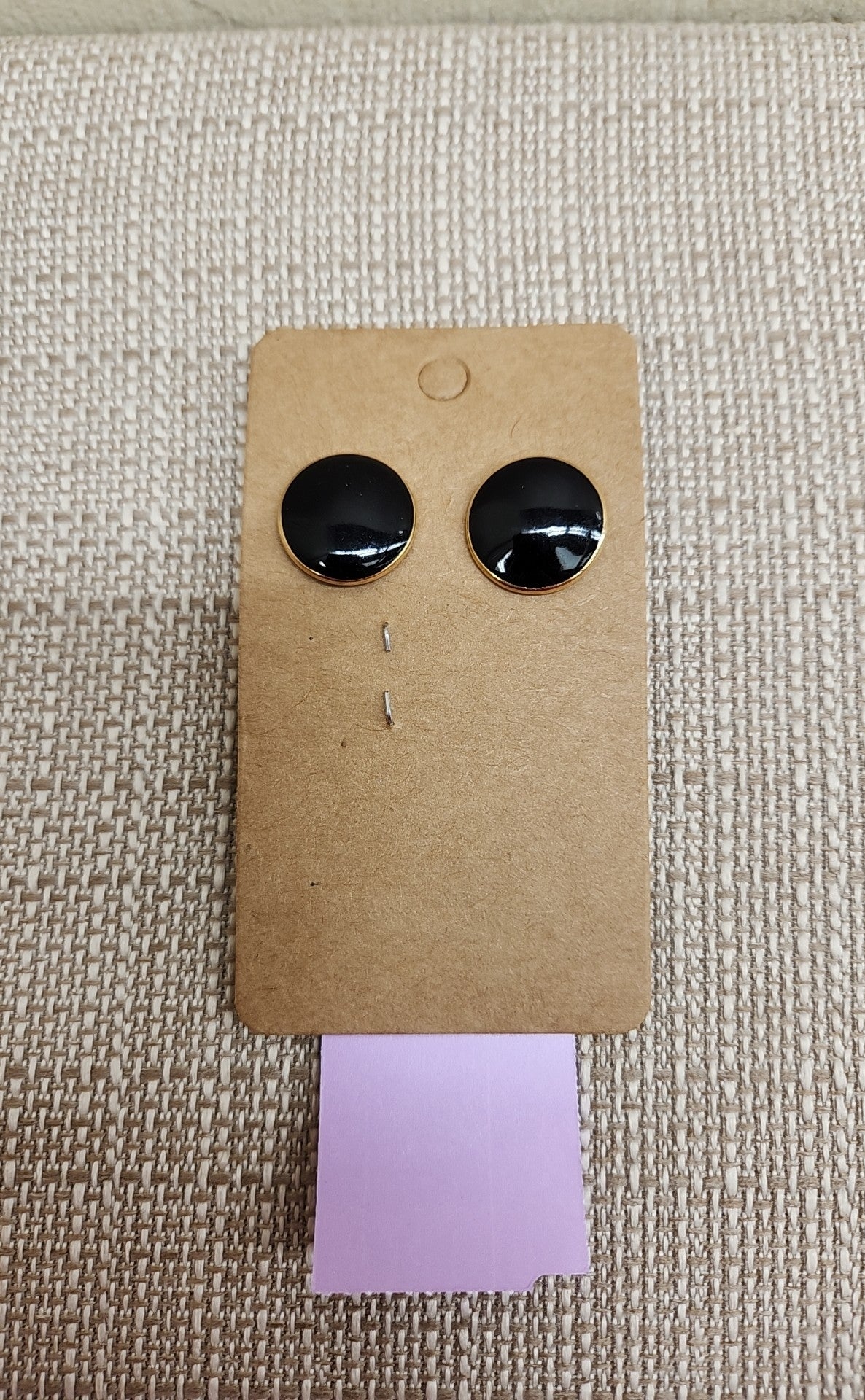 Black Stud Earrings