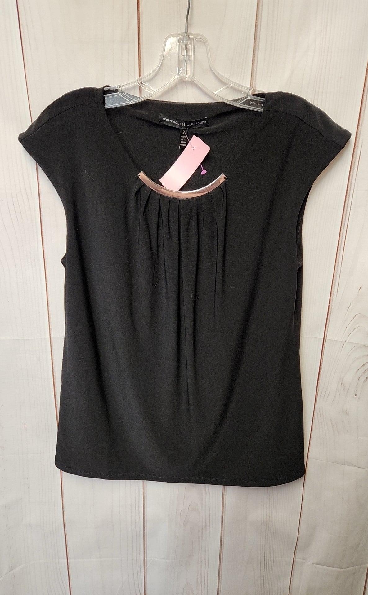 White House Black Market Women's Size S Black Sleeveless Top