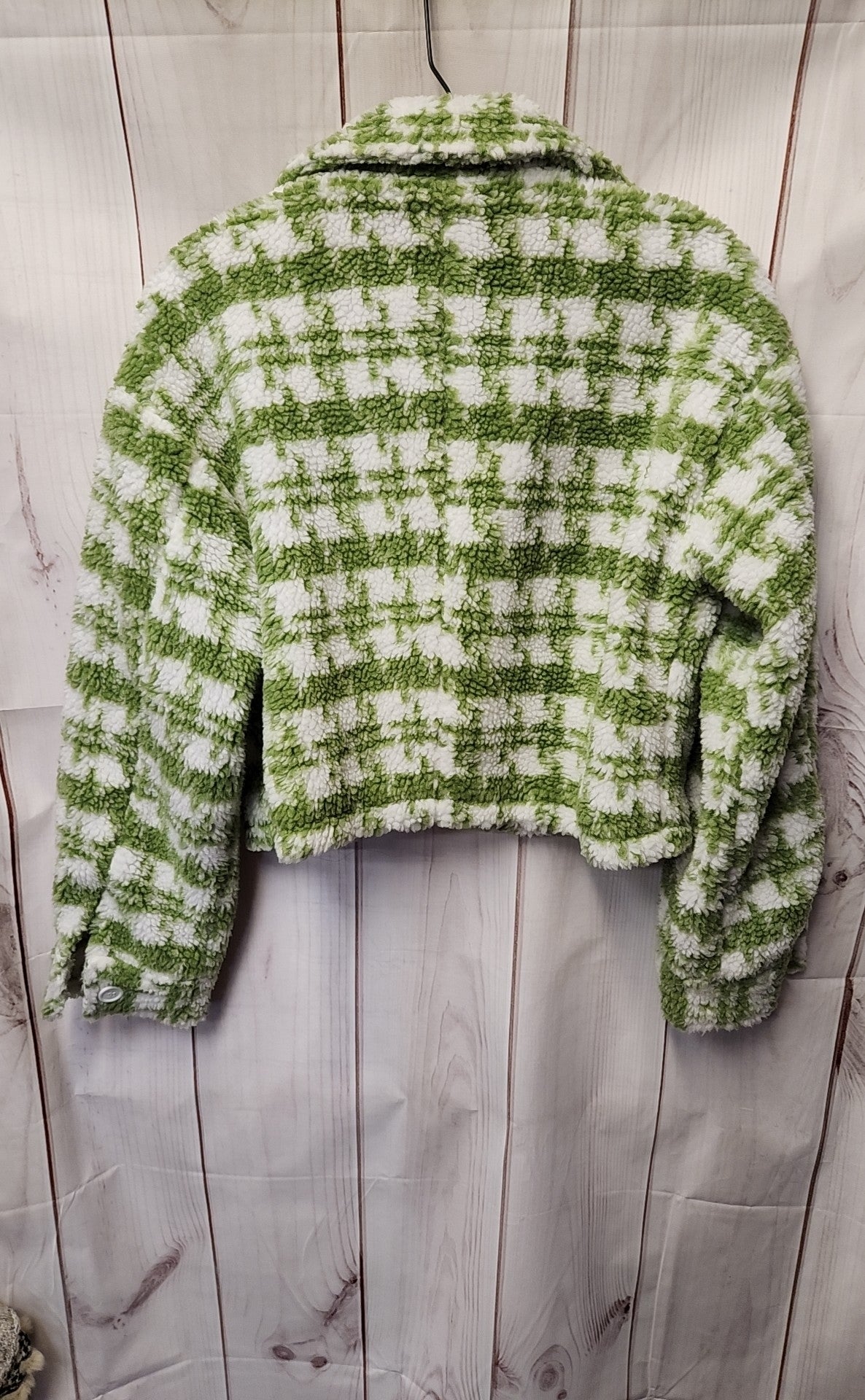 Pretty Garden Women's Size S White & Green Jacket