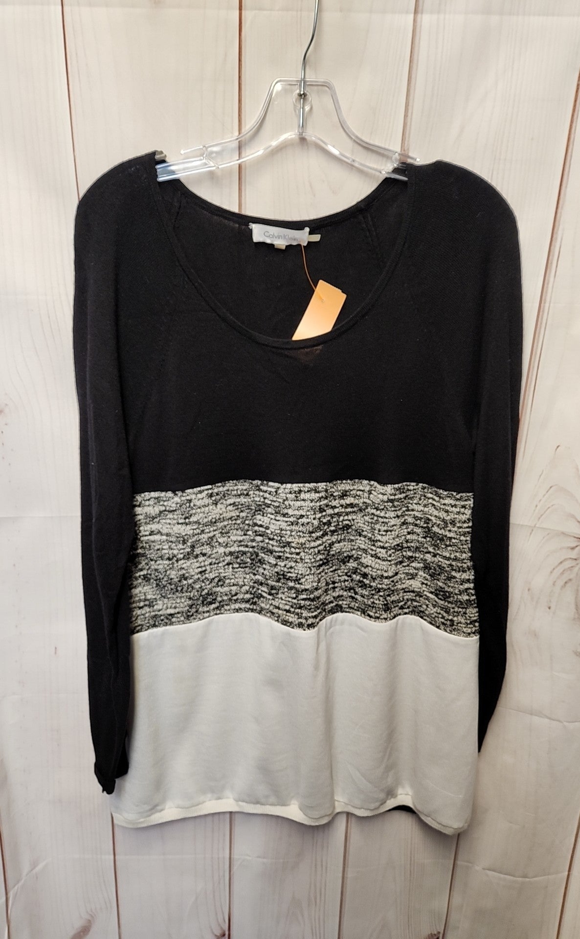 Calvin Klein Women's Size L Black & White Sweater