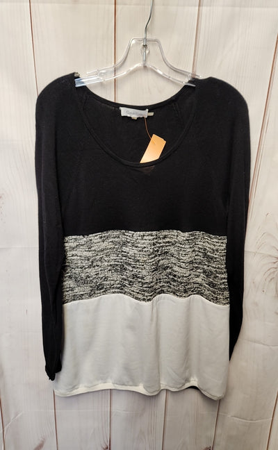 Calvin Klein Women's Size L Black & White Sweater