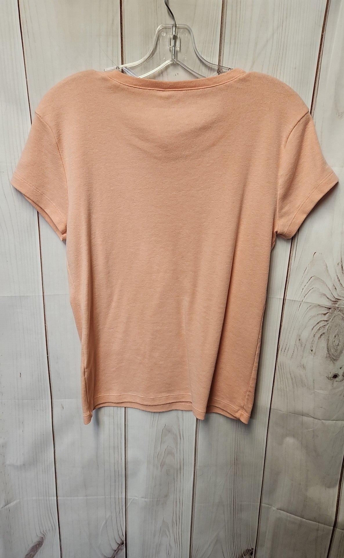 Tommy Hilfiger Women's Size L Peach Short Sleeve Top