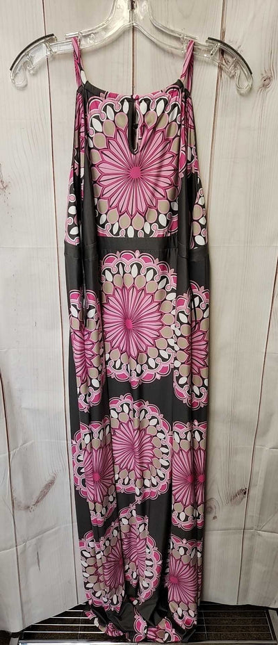 INC Women's Size XL Gray & Pink Dress