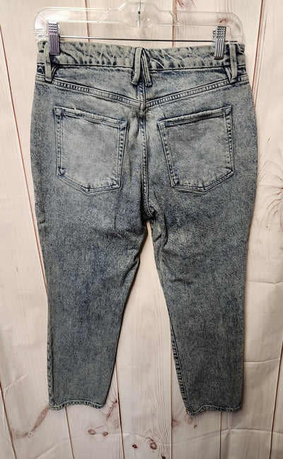 Good American Women's Size 27 (3-4) Blue Jeans STonewashed