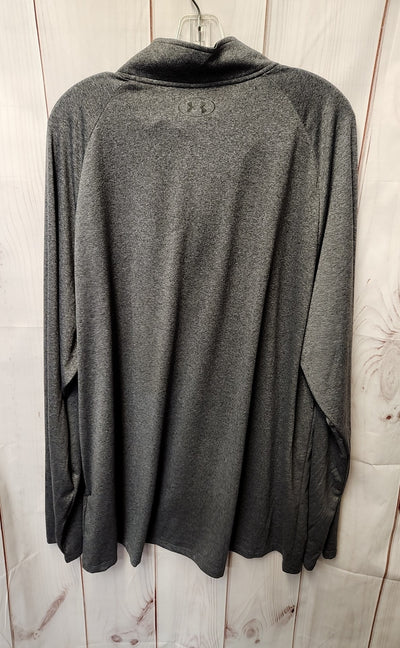 Under Armour Men's Size 4X Gray Shirt