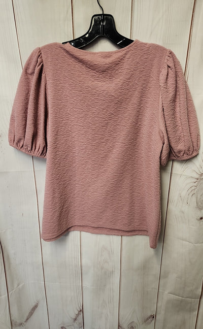A New Day Women's Size S Pink Short Sleeve Top