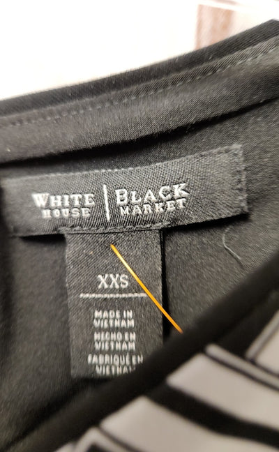 White House Black Market Women's Size XXS White & Black Dress
