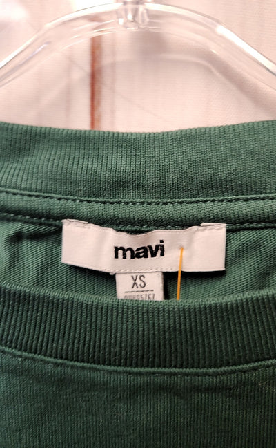 Mavi Women's Size XS Green Short Sleeve Top