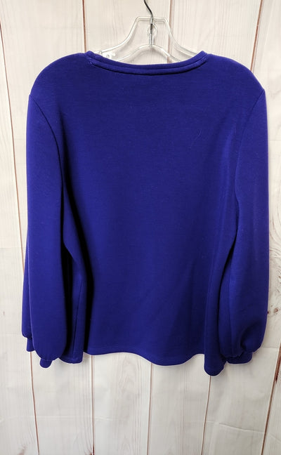 Chico's Women's Size 2 = US L Purple Sweatshirt