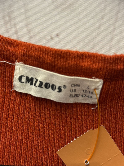 CMZ2005 Women's Size 12/14 Orange Knit Dress