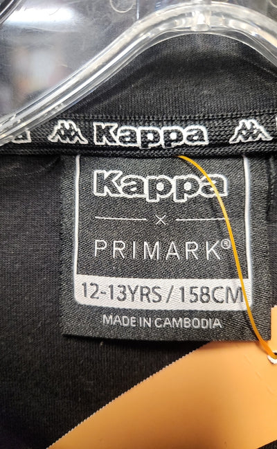 Kappa x Primark Boy's Size 12 Black Sweatshirt
