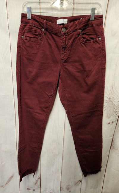 Loft Women's Size 28 (5-6) Red Jeans Curvy Skinny