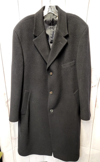Lauren by Ralph Lauren Men's Size 44 Black Wool & Cashmere Coat