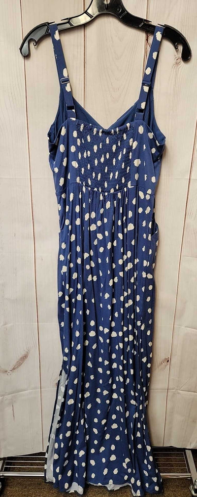 NWT 41 Hawthorn Women's Size M Blue Dress