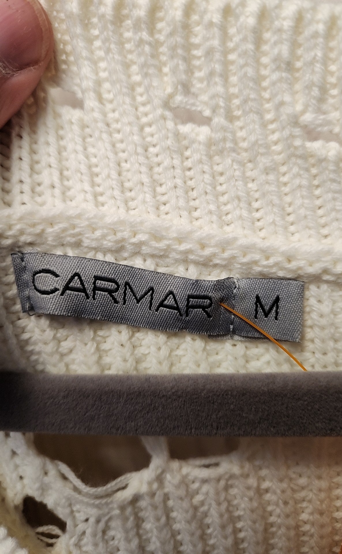 Carmar Women's Size M White Sweatshirt